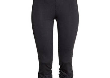 Czarne legginsy spodnie H&M xs 34 sport fitness trening