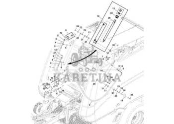 John Deere 960 - Pręt DC217779 (Układ hydrauliczny)