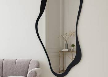 Lustro o nieregularnym kształcie w ramie mdf - PIENA W RAMIE