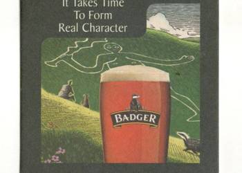 Badger  - podstawka do piwa.Nr. 1.