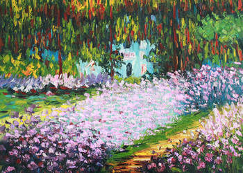 Obraz olejny Ogród artysty w Giverny - Claude Monet