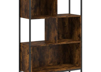 Regał przydymiony dąb 72x28x109 cm materiał drewnopochodny WM-838885