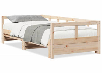 Łóżko dzienne bez materaca lite drewno sosnowe 90x200 cm WM-854952