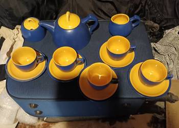 Zestaw kawowy z fajansu szkliwionego