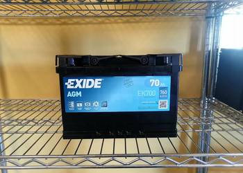 Akumulator 70Ah 760A EN EXIDE AGM START&STOP EK700 Tczew 532x474X159