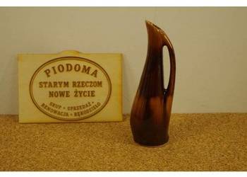 Wazon ceramiczny „Fat Lava” z uchwytem – ceramika artystyczna vintage