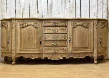 Duża komoda dębowa oczyszczona, 271 cm długość Ludwik XV, Francja Antyk