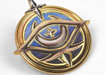 Wizard Divination Badge | 10 cm | Metal | Przypinka | Baldur’s Gate 3