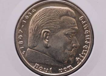 5 Marek Niemcy 1939 r.- Paul  von Hindenburg - men. J - nr. 4