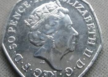 WIELKA BRYTANIA-50 PENCE-2017 r