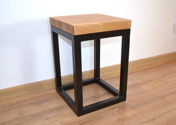 Loftowy Taboret stalowy Nakaslik stolik stojak industrial