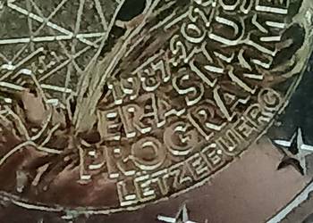 2 Euro Luksemburg 2022 r. 35 r. Programu Erasmus 2 Euro Luksemburg 2022 r. 35 r. Programu Erasmus