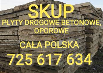 SKUP płyty drogowe betonowe MON mury oporowe tetki elki silosy CAŁA POLSKA