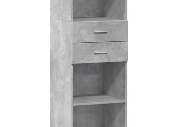 Wysoka szafka szarość betonu 45x425x124 cm WM-846169