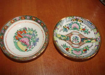 chińska porcelanowa mała miseczka, spodeczek