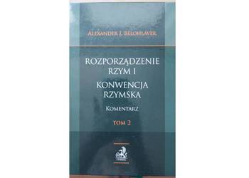 Rozporz. Rzym I Konwencja rzymska Komentarz Belohlavek - t.2
