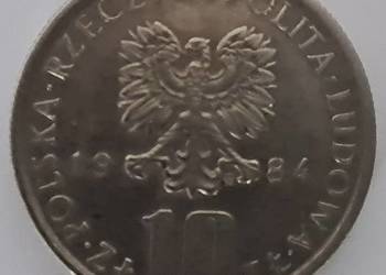 Moneta 10 złotych PLZ z PRL-u Polska Bolesław Prus