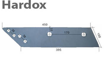 Płoza długa HARDOX 737559/L d części do pługa INTERNATIONAL