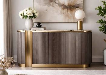 Komoda złota Nutris Glamour Premium 158x40x88