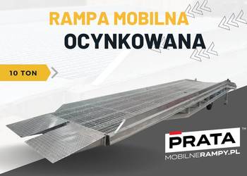 NOWOŚĆ! Rampa mobilna ocynkowana 10 TON załadunek rozładunek kontener