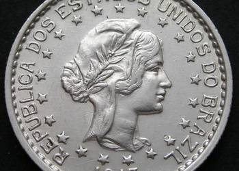 BRAZYLIA 500 REIS 1913  - SREBRO -