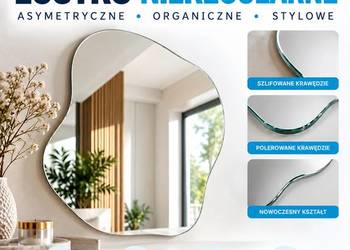 Lustro nieregularne organiczne asymetryczne na wymiar – Trans-Glass