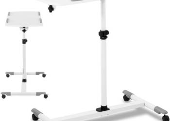 Stolik stojak pod laptopa odchylany regulowany 2 blaty 43 x 91 cm qmx