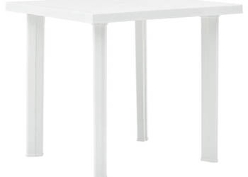 Stół ogrodowy biały 80 x 75 x 72 cm plastikowy WM-48802