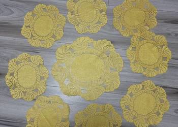 Wielkanoc Serwetka + Bieżnik Zestaw Materiał 4 szt + 1    -  Obrus