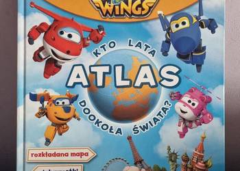 SUPER WINGS Kto lata dookoła świata ATLAS mapa ciekawostki naklejki