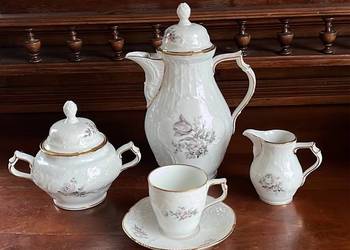 Filiżanka do espresso. 1960r.  Rosenthal Sanssouci. Grey & Pink Rose