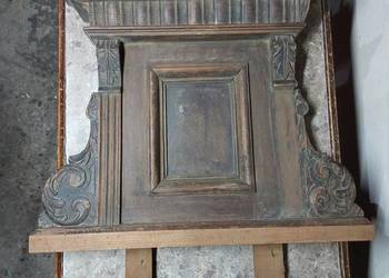 Stara drewniana nadstawka szafki komody lustra zwieńczenie korona F036