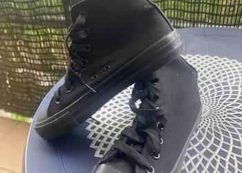 Trampki czarne lekko używane - 36