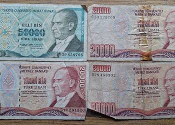 Turcja liry tureckie banknoty