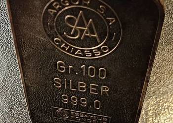 Sztabka srebra 100g