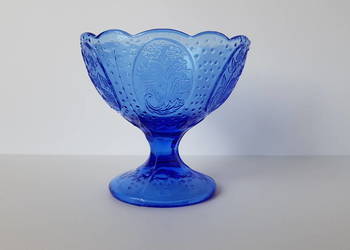 Pucharek Medaliony, Ząbkowice, kolorowe szkło PRL