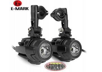 HALOGENY MOTOCYKLOWE LED TURYSTYK + wiązka BMW GS R Varadero