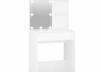 vidaXL Toaletka z oświetleniem LED, biała(SKU:808828)