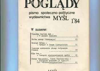 Poglądy Pismo społeczno polityczne 1/84