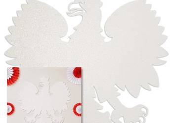 Orzeł patriotyczny 3D ze styropianu 94×99 cm - dekoracja do malowania