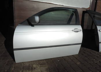DRZWI LEWY PRZÓD BMW E46 COMPACT TTITAN SILBER 354/7