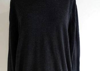 Sweter z Golfem Wełniany 100% Wełna Merino Extra Fine Ciemnoszary XL