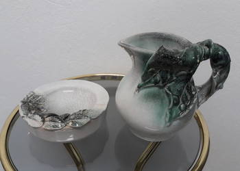 Wazon i popielnica ceramiczna - komplet