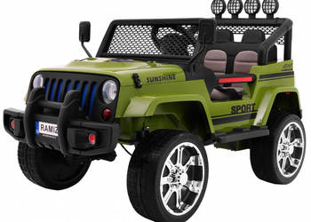 Pojazd Terenowy New Raptor Drifter 4x4 Zielony 12V 4x45W EVA Pilot LED MP3