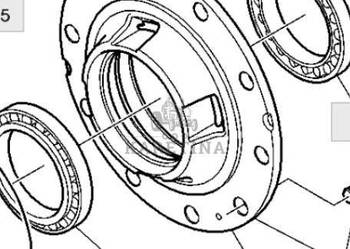 John Deere 6230 6630 Piasta Przedniego Napędu L166396