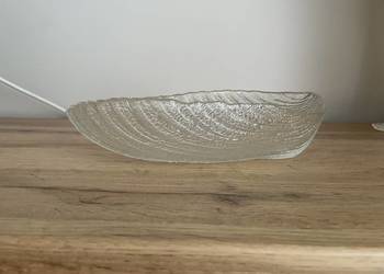 szklana misa-liść
