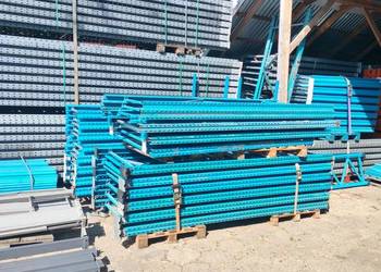Regał paletowy rama H300x110cm trawers 270cm magazynowe przemysłowe hale