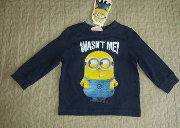 Nowa bluza / bluzka Minionki 6-9 M 74