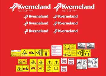 Naklejki Kverneland NG 300 M4 mocny klej,odporne, laminat UV