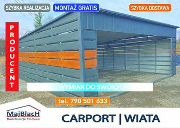 CARPORT | ZADASZENIE na pojazd | ALTANA - Garaż Blaszany - Maj-Blach